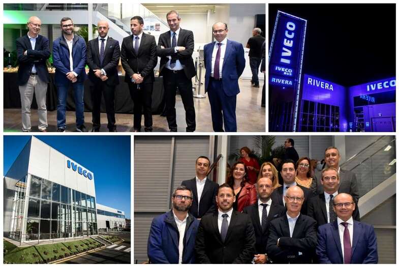 La representación de Telde en la inauguración de las instalaciones del Grupo Rivera en Telde (Foto TA)